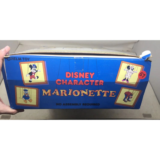 Vintage Disney Character Marionette Puppet Mickey Mouse on Stage Helm Toy 1990 - A+ Stuff