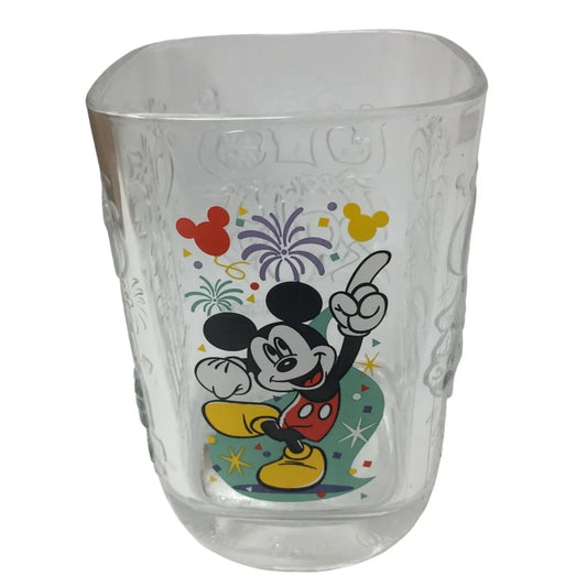 Vintage 2000 McDonalds Walt Disney World Mickey Mouse Magic Kingdom Glass Cup - A+ Stuff