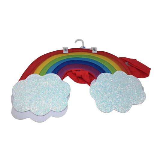 Rainbow Sparkle Pet Dog Halloween Costume double sided Size Small- NEW - A+ Stuff