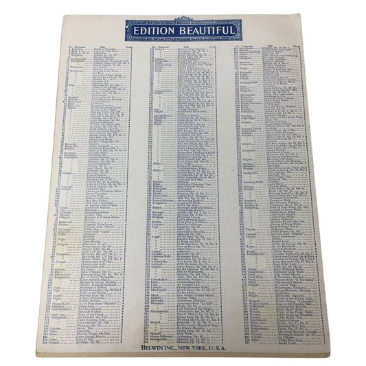 Edition Beautiful Barcarole by Gustav Ehrlich - A+ Stuff - SHEET MUSIC - A+ Stuff