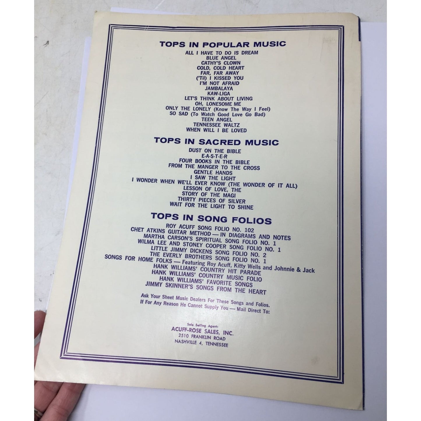 vintage sheet music for the song "I Can't Stop Loving You" A+ Stuff A+ Stuff SHEET MUSIC