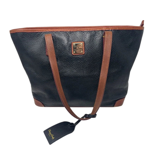 EUC BEAUTIFUL Black and Copper Leather Colored Tote with Tag - A+ Stuff