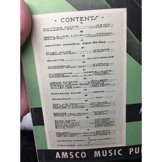 ''Everybody's Favorite Piano Duets'' Vintage Sheet Music Book - Amsco music publishing company - SHEET MUSIC - A+ Stuff