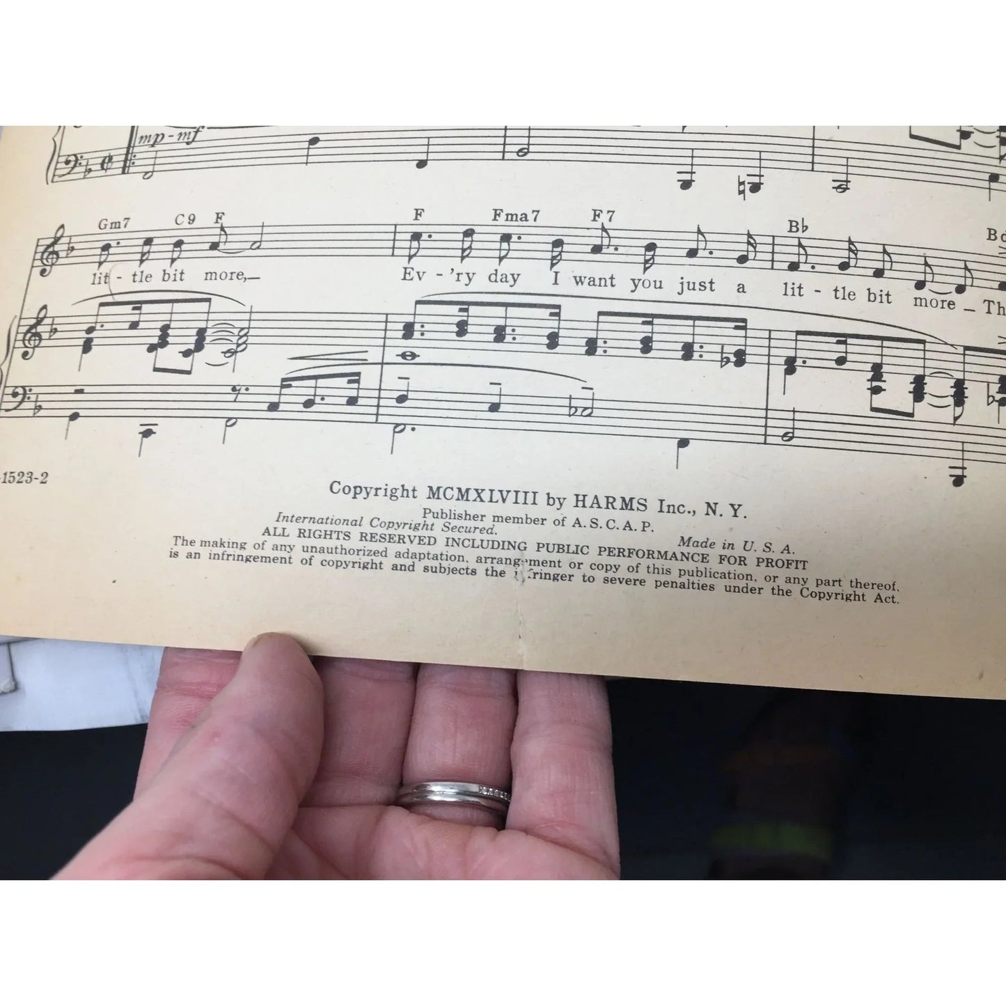 ''Ev'ry Day I Love You (Just a little bit more)'' Vintage Sheet music - A+ Stuff - sheet music - A+ Stuff