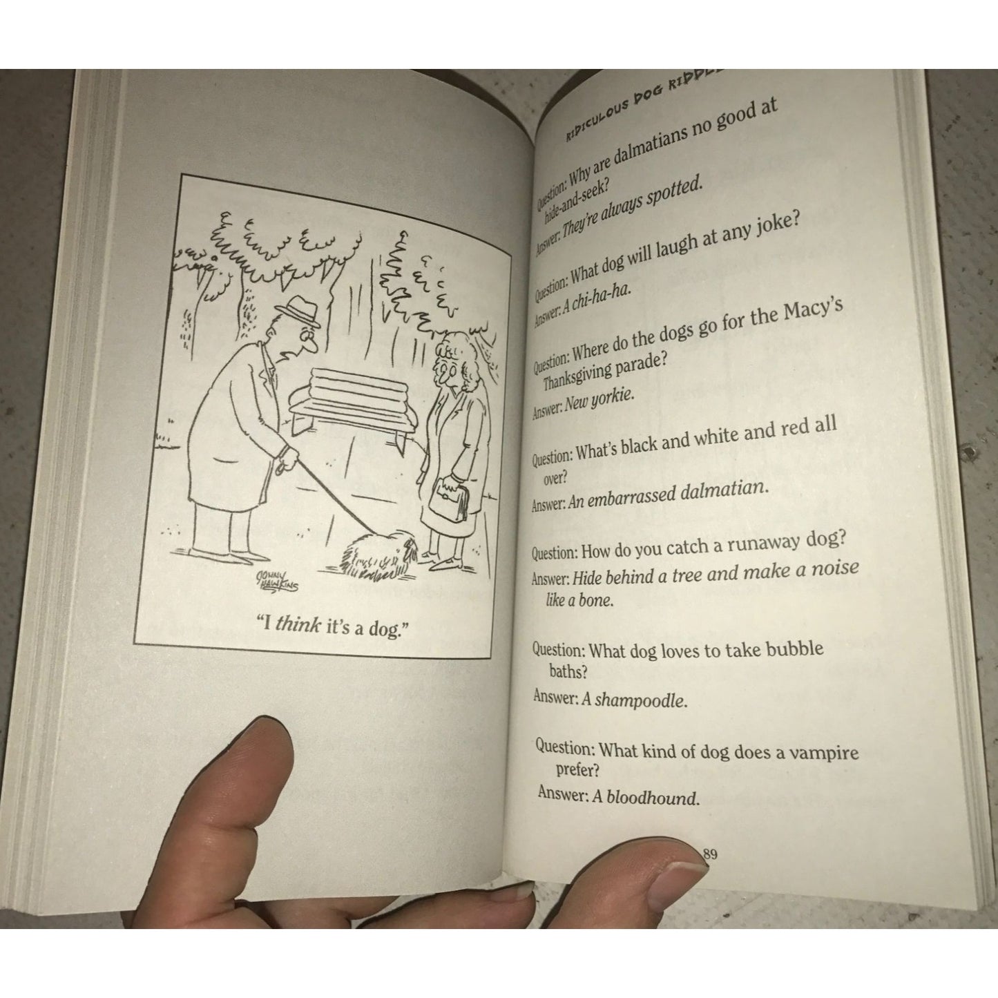 The Awesome Book of Dog Humor Paperback by Bob Phillips/Jonny Hawkins