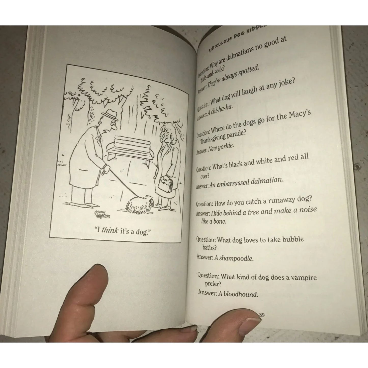 The Awesome Book of Dog Humor Paperback by Bob Phillips/Jonny Hawkins - A+ Stuff