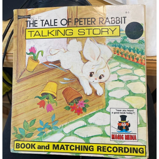 The Tale of Peter Rabbit Talking Story Vintage Book & Matching Recording - A+ Stuff