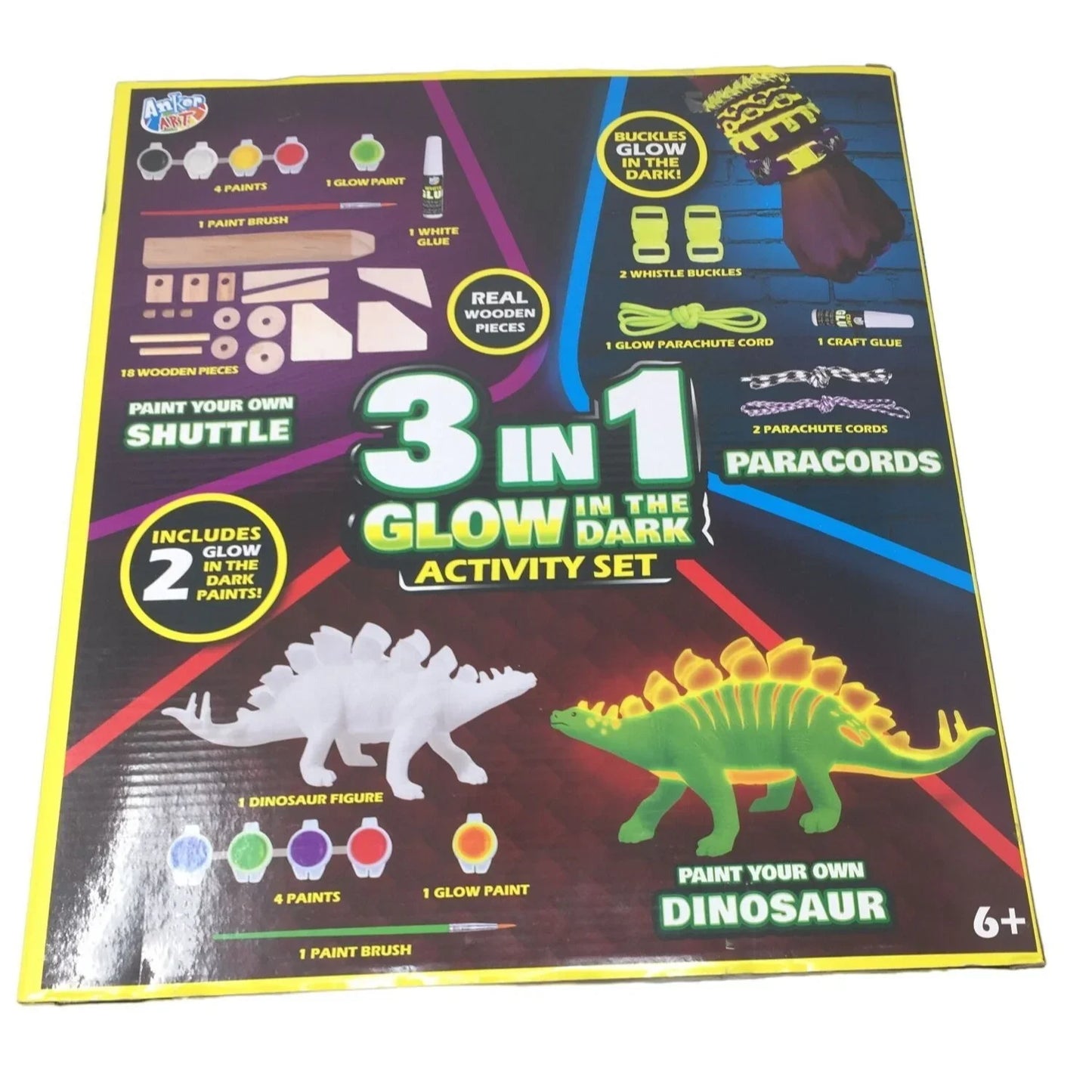 Anker Art 3 in 1 Glow in the Dark Activity Set New in Box - A+ Stuff