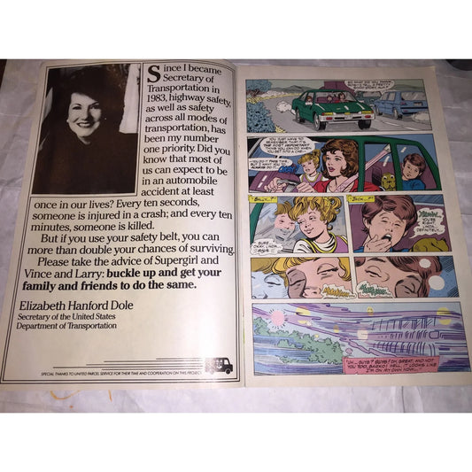 American Honda Presents DC Comics SUPERGIRL Vintage Comic Book - A+ Stuff