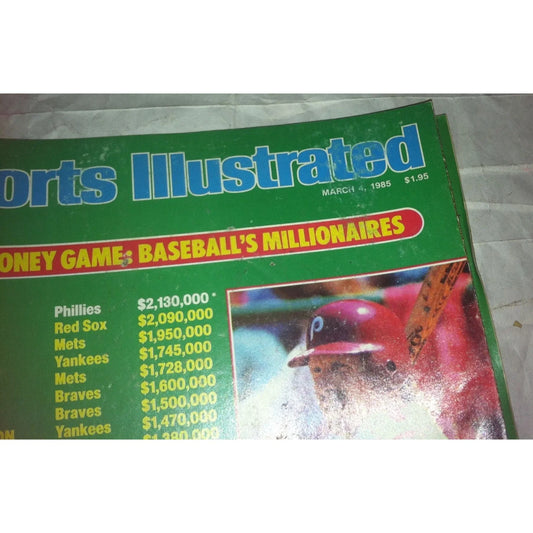 Sports Illustrated March 4, 1985 Mike Schmidt The Money Game: Baseballs Millionaires - A+ Stuff