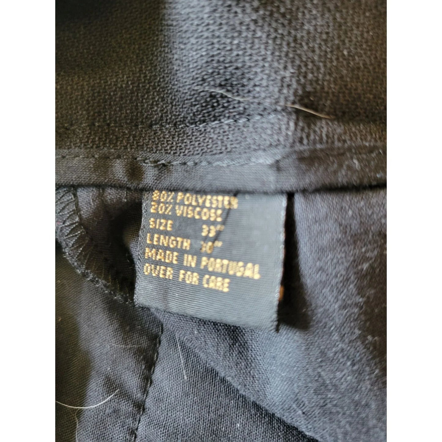 BACHRACH Mens black pants Size 33"/ Length 30" bachrach A+ Stuff mens cargo pants