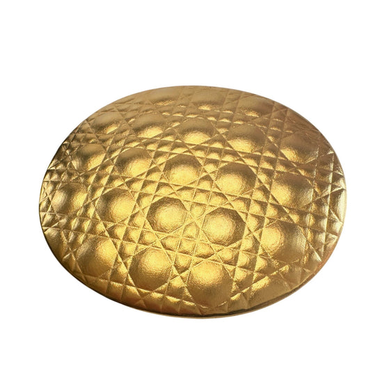 Christian Dior Parfums Gold Compact Pocket Mirror with Christian Dior Dust Bag and Cloth Bag