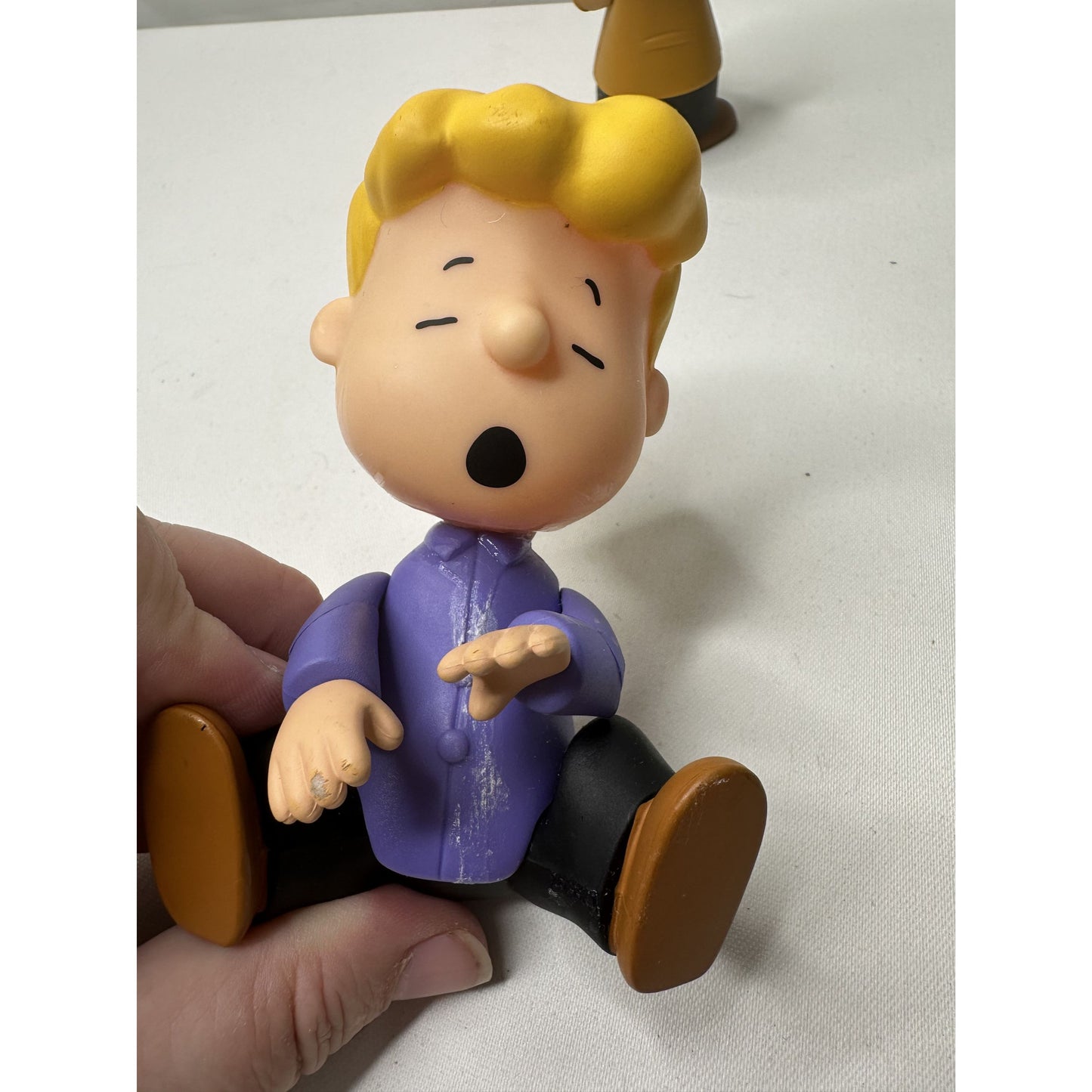 Peanuts Schroeder & Linus Caroling with Snowball Pile - Charlie Brown Christmas - Memory Lane Figurines