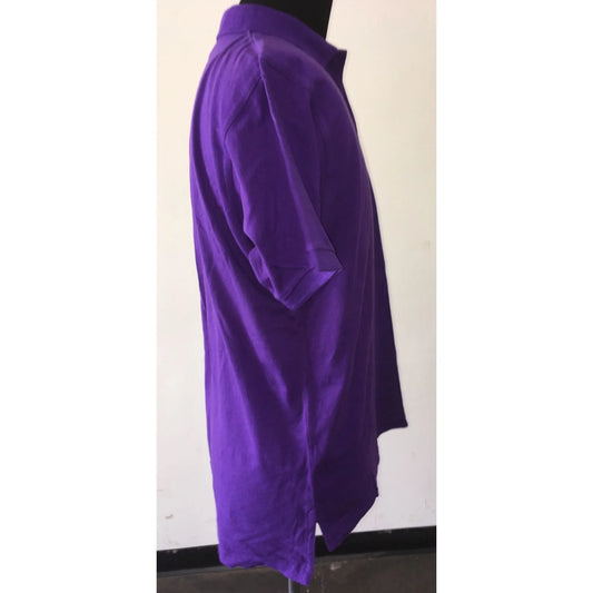 Mens Size Medium Nike "Team Nike" Purple Short Sleeved Collared Shirt - A+ Stuff