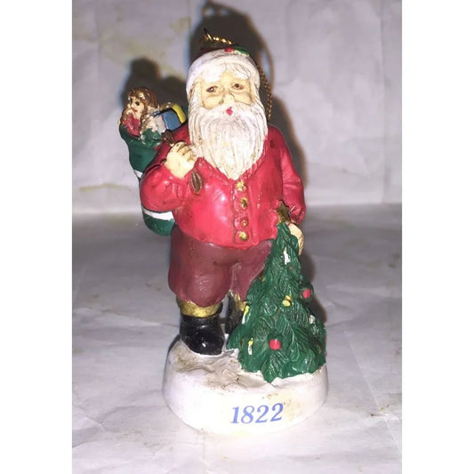 Vintage Santa Through The Ages Russ Berrie & Co. #5521 Christmas Tree Ornament - A+ Stuff