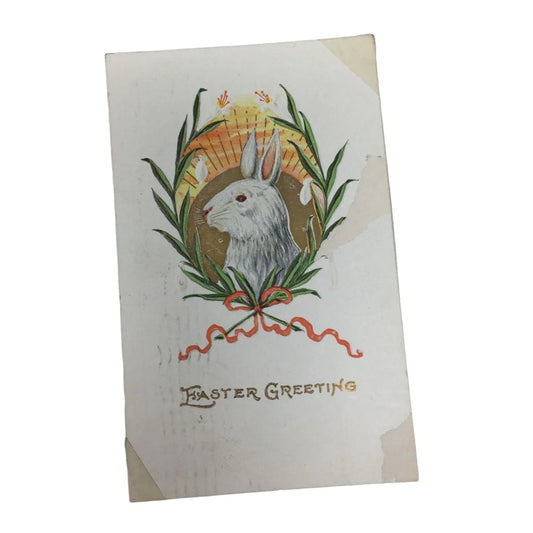 Easter Greeting Antique Post Card Apr 3, 1909 with Easter Bunny/Rabbit A+ Stuff A+ Stuff