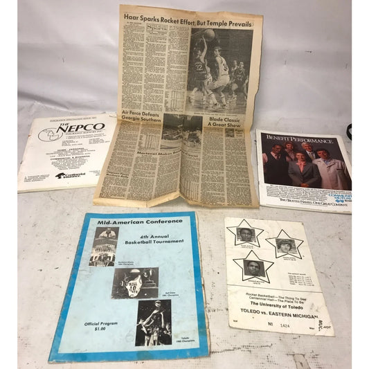 University of Toledo article and programs - souvenirs - Toledo Rockets basketball - A+ Stuff