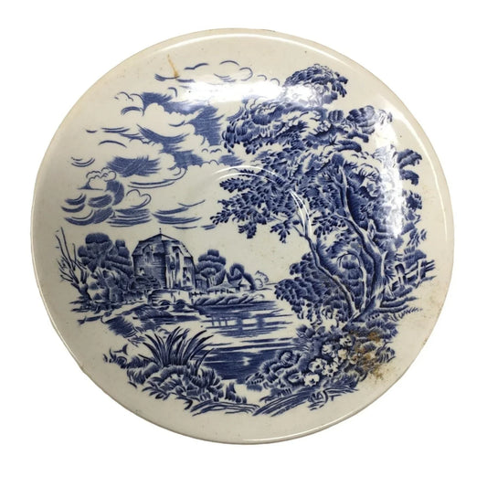 Enoch Wedgwood (Tunstall) LTD Countryside Blue and White Collectible Plate A+ Stuff A+ Stuff