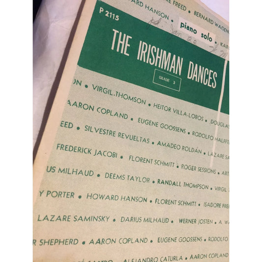 The Irishman Dances Henry COWELL Vintage sheet Music - A+ Stuff