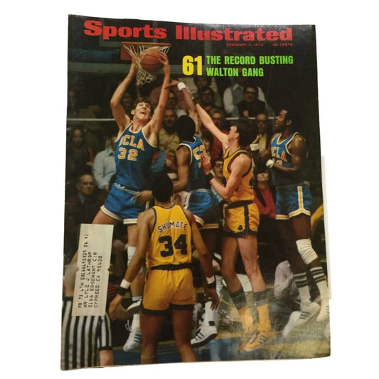 Vintage Sports Illustrated 1973 Magazine- 61 The Record Busting Walton Gang - A+ Stuff