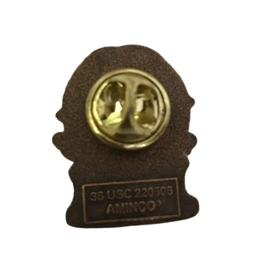 Vintage Bronze USA Olympics Pin Athletes Holding up the Globe - A+ Stuff