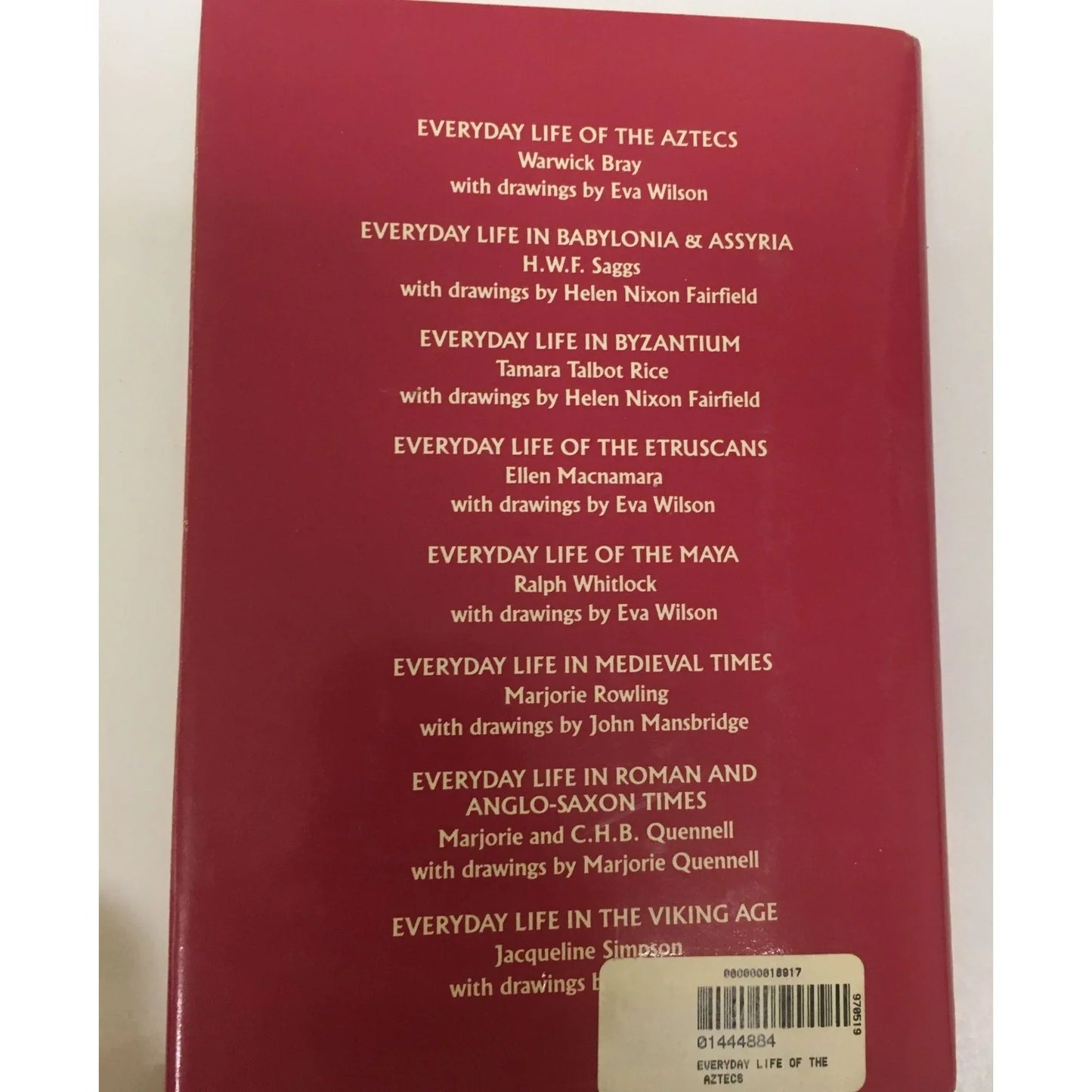 Everyday Life of the Aztecs By Warwick Bray book - A+ Stuff