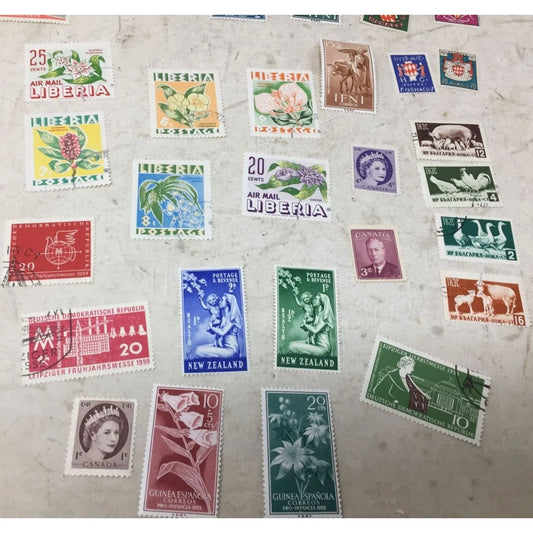 Limited Edition German Democratic Republic Brightly Colored Postage Stamps - A+ Stuff