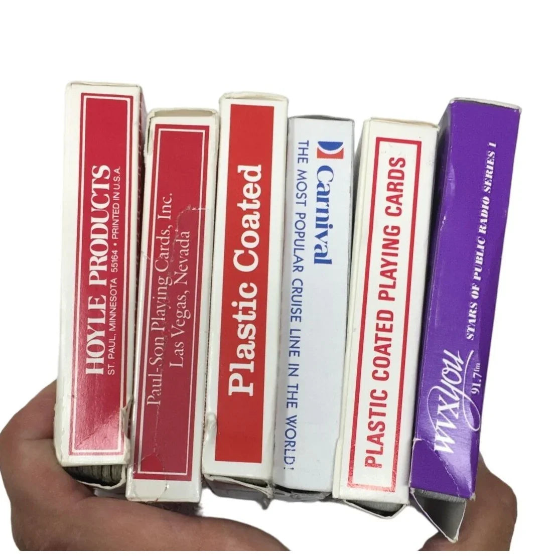 Six Decks of Vintage Playing Cards (PGC, Carnival, Piedmont, Budweiser, WVX YOU, Paulson) - A+ Stuff