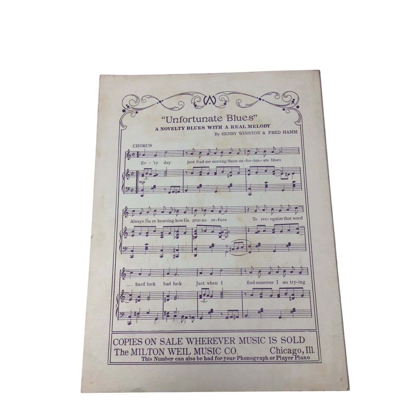Sheet Music for the Popular Song "The One I Love (Belongs to Somebody Else)" A+ Stuff A+ Stuff SHEET MUSIC