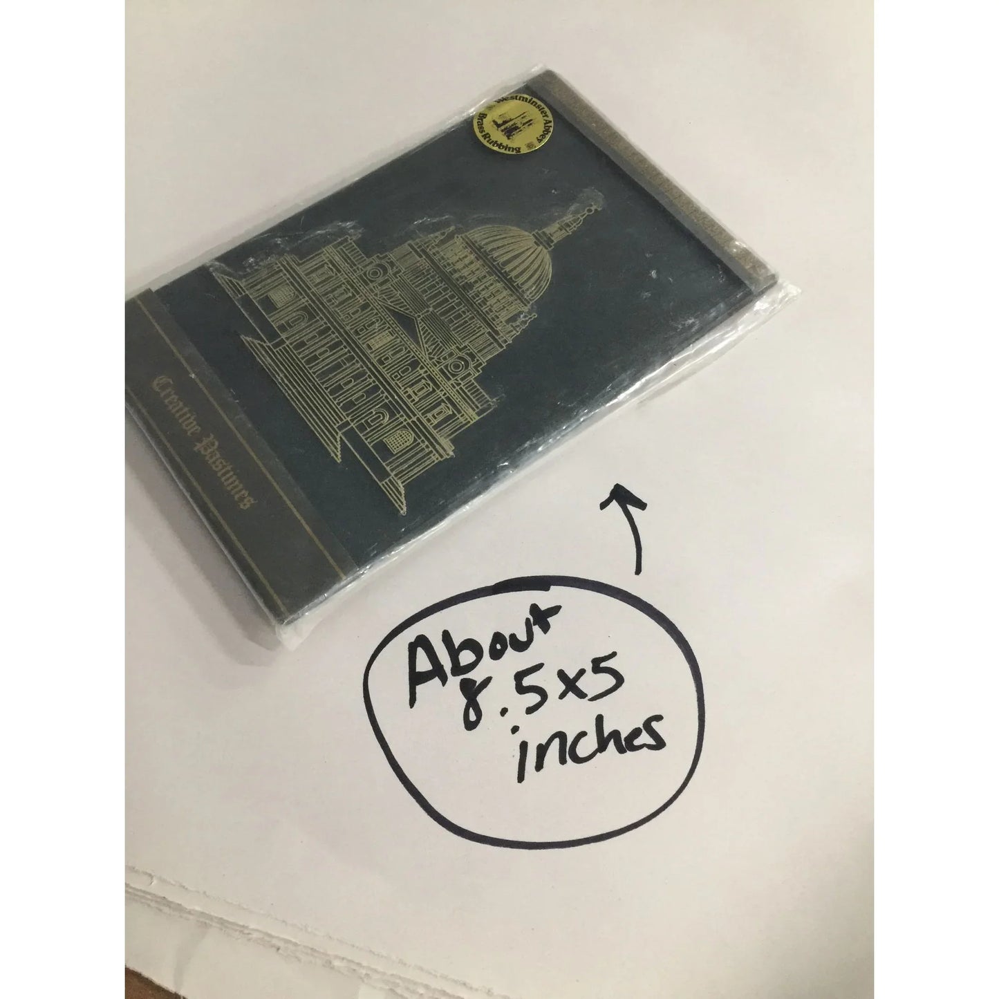 Creative Pastimes St. Pauls Cathedral- 1675 Miniature Rubbing Kit- about 8.5x5 inches - A+ Stuff