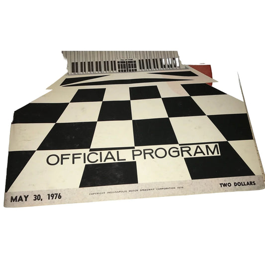 1976 Indianapolis 500 official program - May 30 1976 - 60th running - A+ Stuff