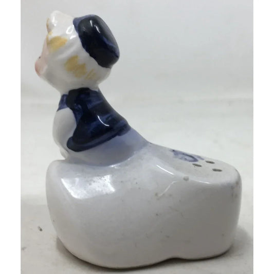 Vintage Adriane Japan Ceramic Blue/White Kissing Dutch Boy Salt/Pepper Shaker Adriane Japan A+ Stuff