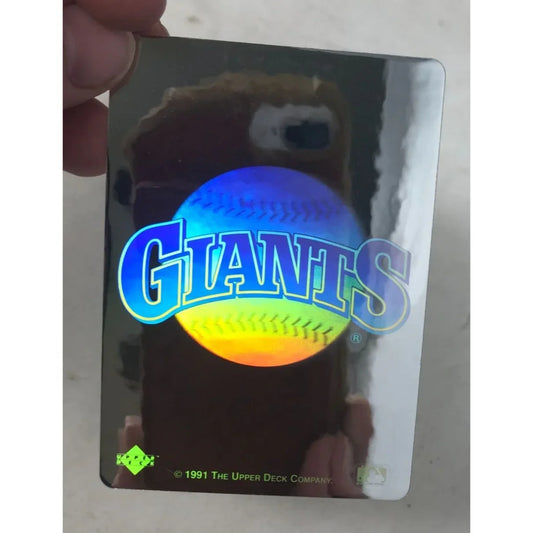 Score 1991 Hologram Giants Baseball Card A+ Stuff A+ Stuff