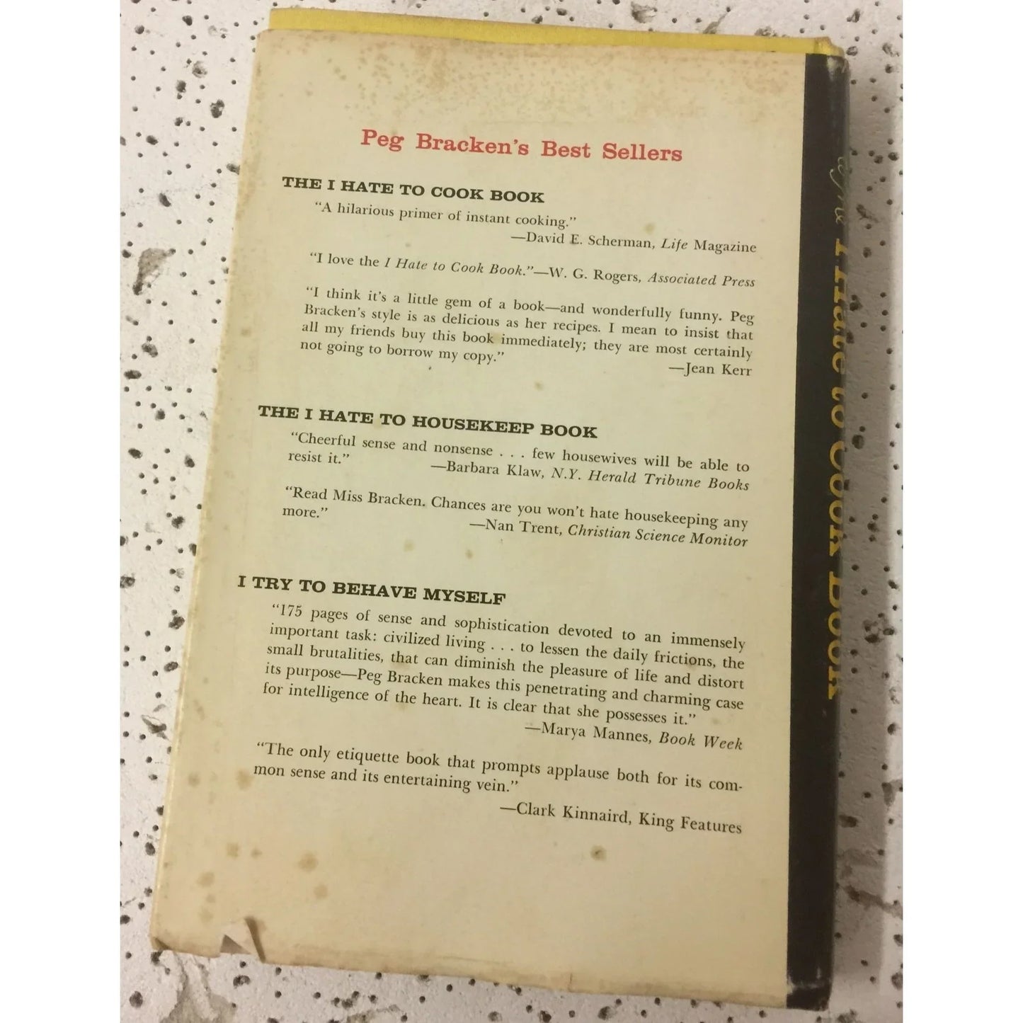 Appendix To The I Hate To Cook Book: With Over 140 Recipes and 323 Afterthoughts - A+ Stuff