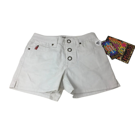 Mudd Women's White Limbo Hip Hugger Shorts Size 0 New with Tags mudd A+ Stuff