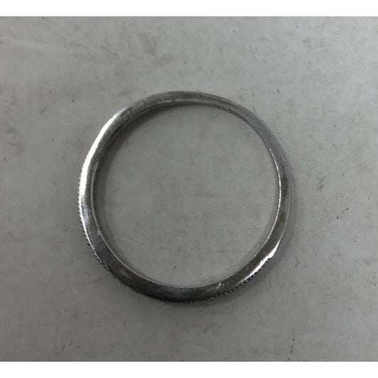 Womens Silver Ring with white gemstones Around it- Marked 925 (Sterling Silver) - A+ Stuff