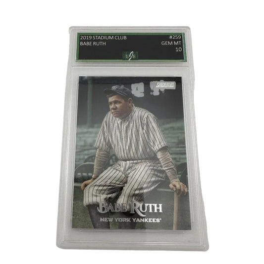 2019 Stadium Club - Babe Ruth Card # 259 Graded GEM MT 10 - A+ Stuff