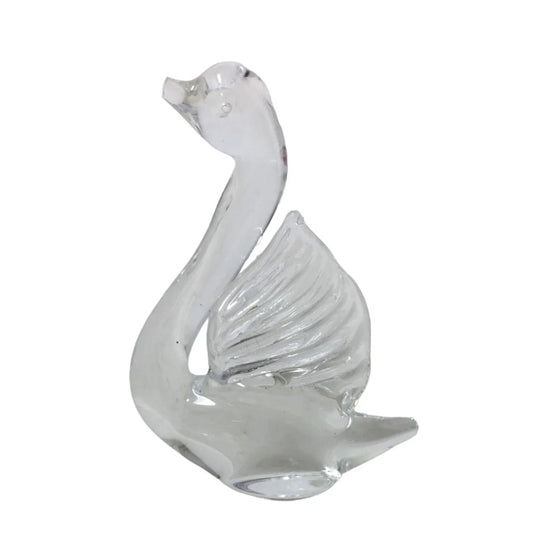 Vintage Art Glass Swan Bird Hand Blown Statue Figure/Figurine A+ Stuff A+ Stuff