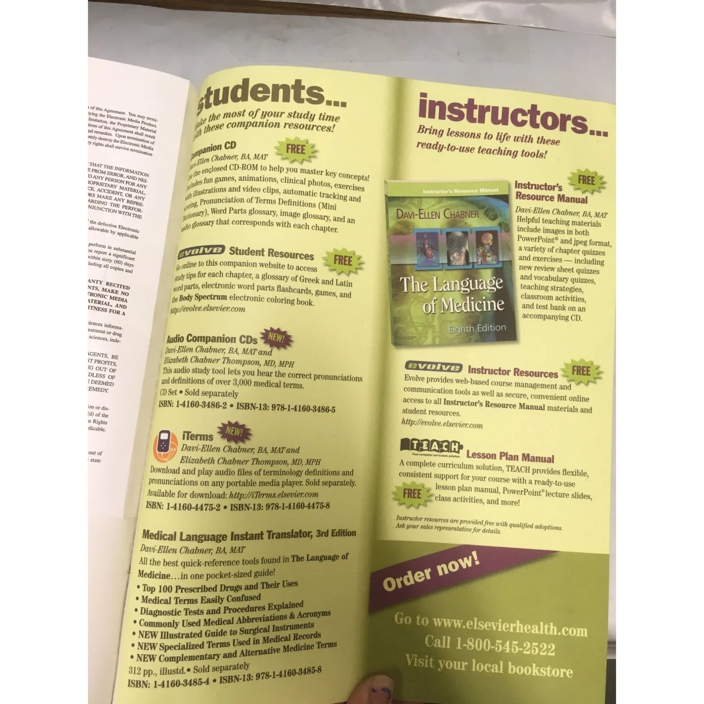 The Language of Medicine By: Davi-Ellen Chabner 8th Edition Textbook - A+ Stuff