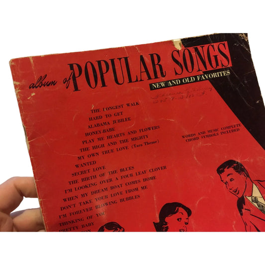 Vintage Album of Popular Songs NEW AND OLD Songbook Sheet Music - A+ Stuff