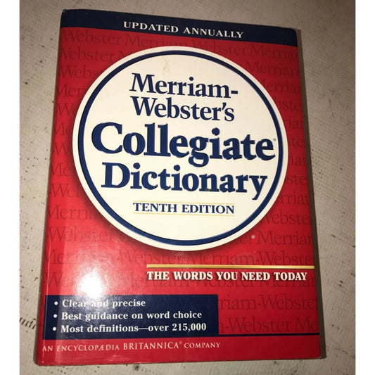 Merriam-Webster's Collegiate Dictionary 10th Edition by Merriam-Webster - A+ Stuff
