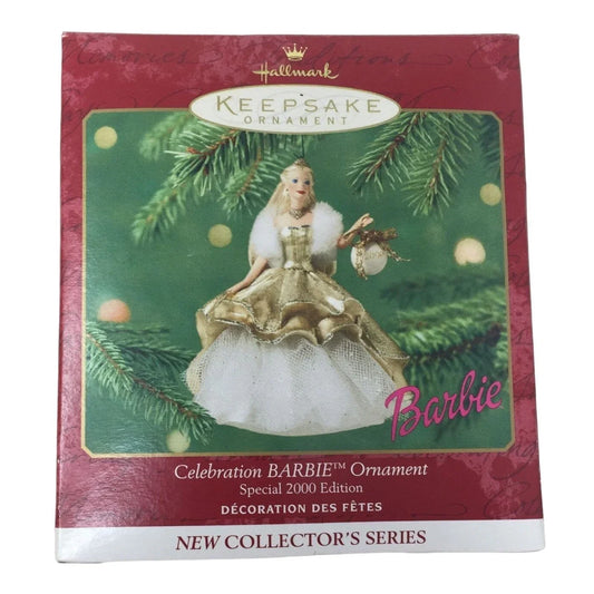2000 Hallmark Celebration Barbie Christmas Keepsake Ornament HALLMARK A+ Stuff