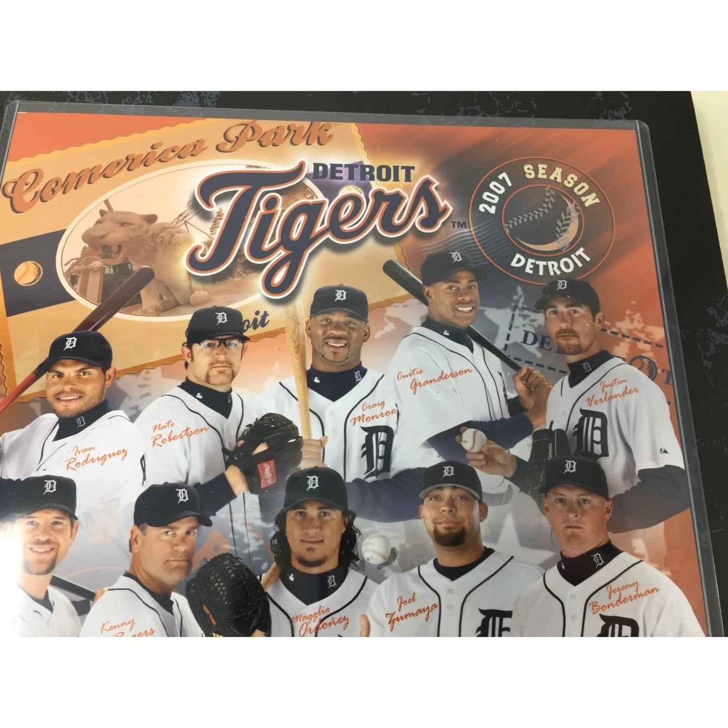 Official MLB 2007 Season Detroit Tigers Season Ticketholder Photo Plaque In Box A+ Stuff A+ Stuff