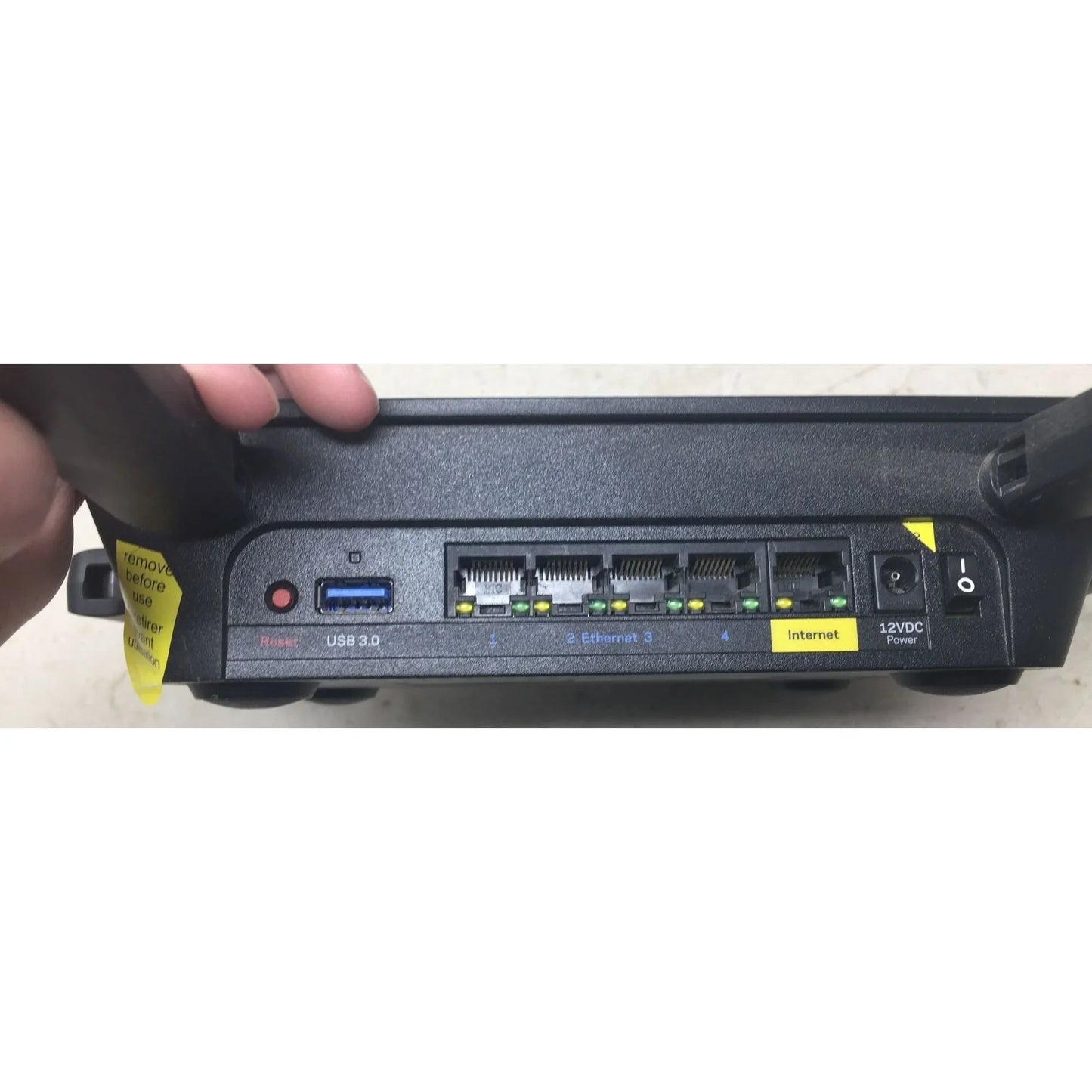 Linksys Black Tri-Band Wireless WiFi Router Model No. MR8300 - A+ Stuff
