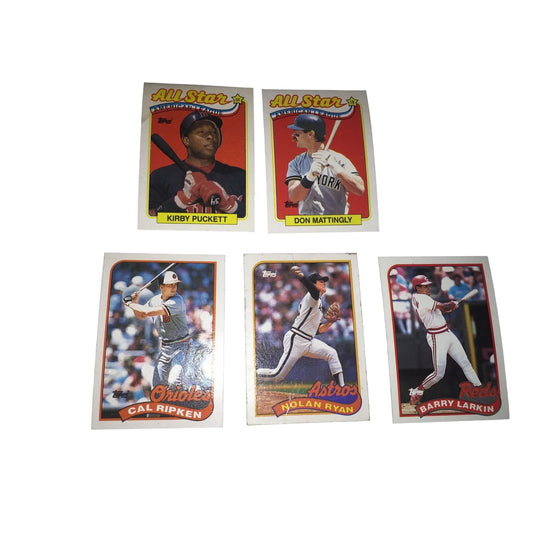 Vintage Collectible Baseball Cards (3) Nolan Ryan, Barry Larkin and Cal Ripken - A+ Stuff