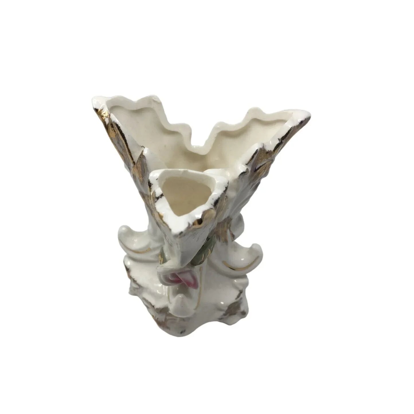 Vintage Collectible Empress Porcelain Gold Trimmed Rosebud Vase - A+ Stuff