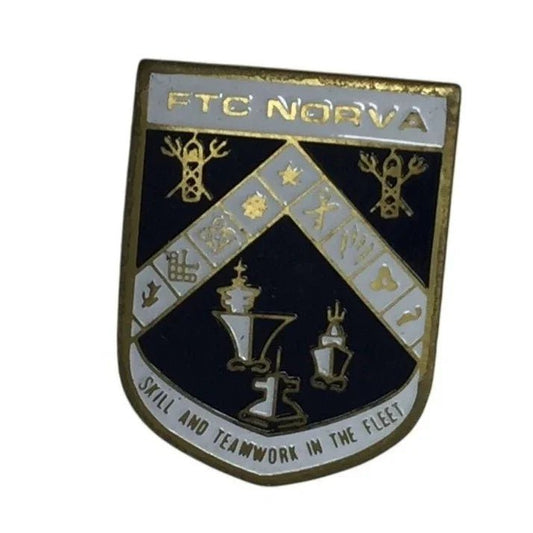 FTC NORVA SKILL AND TEAMWORK IN THE FLEET SMALL VINTAGE PIN - A+ Stuff - pin - A+ Stuff