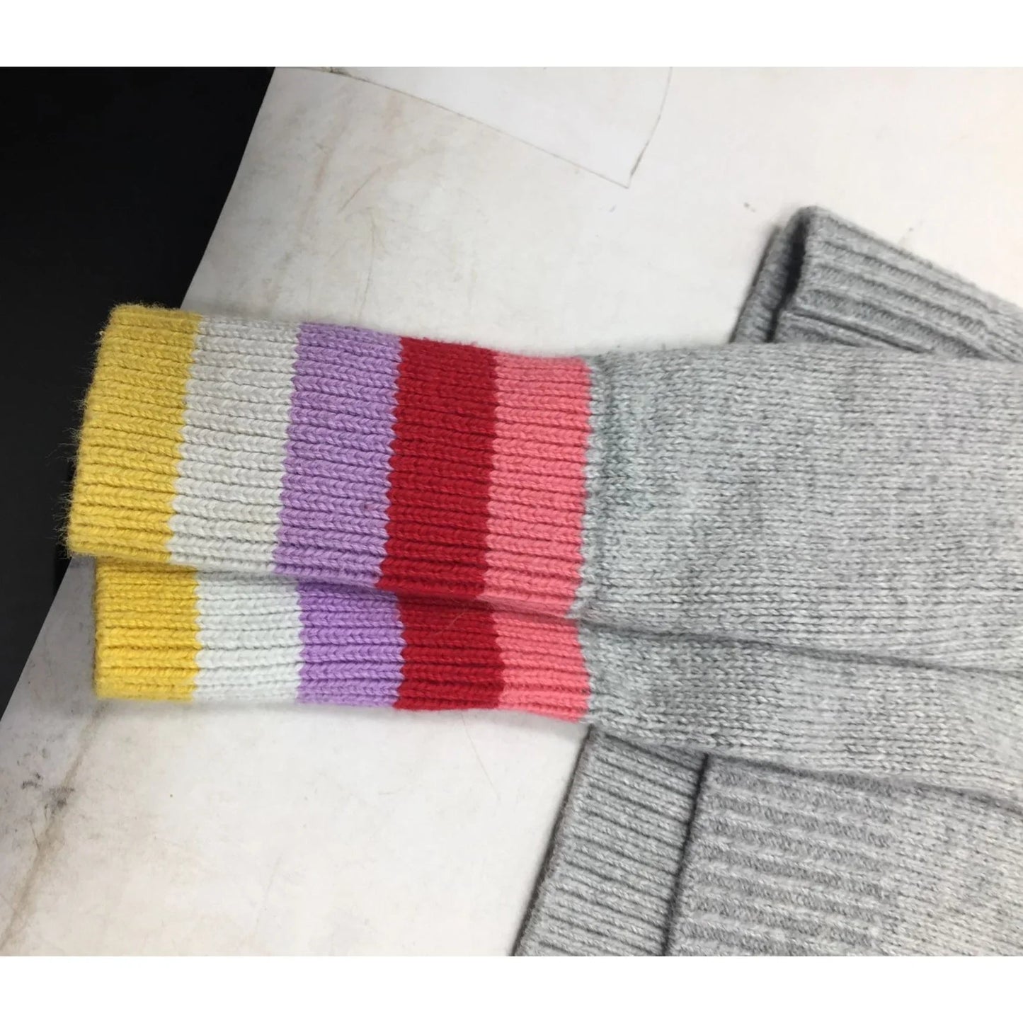 GAP KIDS Girls Size XL (12) Long Sleeved Gray Heart Intarsia Sweater - gap kids - Shirts & Tops - A+ Stuff