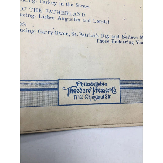 GEO L SPAULDING FOUR HAND PIANO PIECES VINTAGE SHEET MUSIC BOOK - A+ Stuff - SHEET MUSIC - A+ Stuff