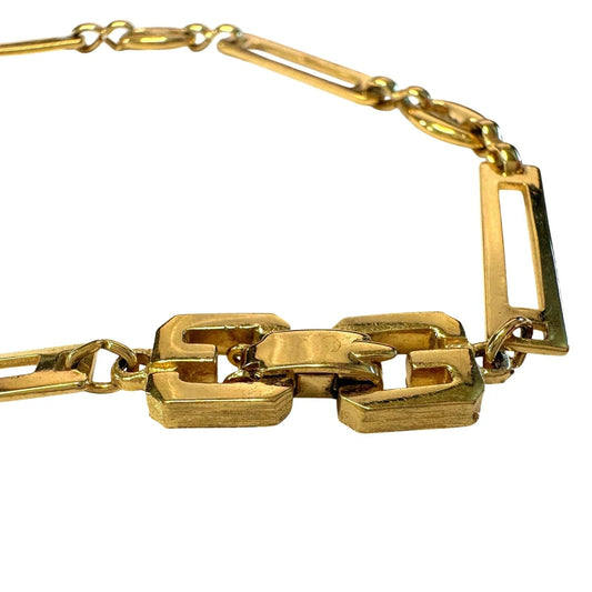 Givenchy Necklace with Unique Flat Rectangle Links - Givenchy - Necklace - A+ Stuff